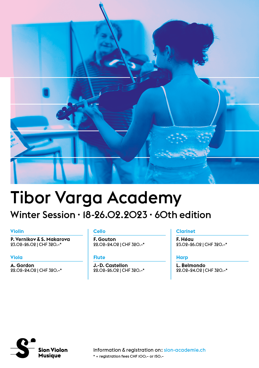 Sion concours Tibor Junior Competition 2022: registration is